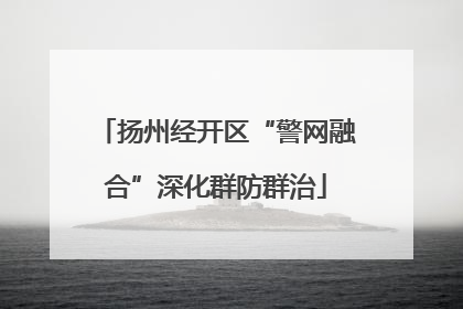 扬州经开区“警网融合”深化群防群治