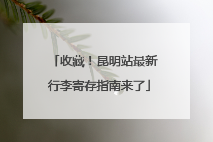 收藏！昆明站最新行李寄存指南来了