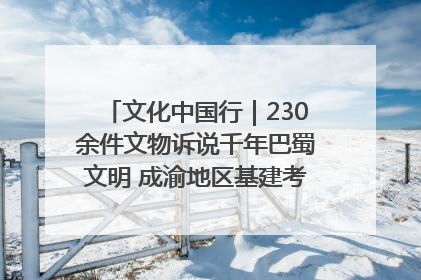 文化中国行｜230余件文物诉说千年巴蜀文明 成渝地区基建考古成果展开展