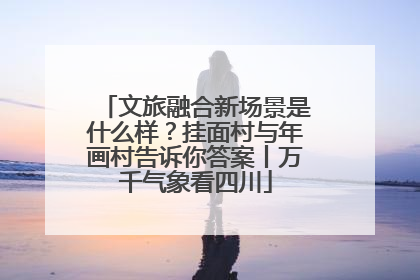 文旅融合新场景是什么样？挂面村与年画村告诉你答案丨万千气象看四川
