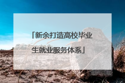 新余打造高校毕业生就业服务体系