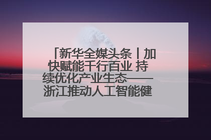 新华全媒头条丨加快赋能千行百业 持续优化产业生态——浙江推动人工智能健康有序发展观察