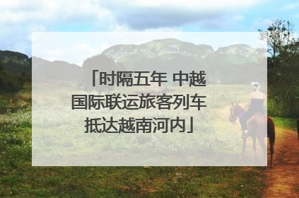 时隔五年 中越国际联运旅客列车抵达越南河内