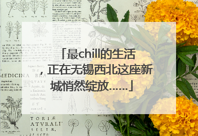 最chill的生活，正在无锡西北这座新城悄然绽放……