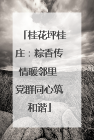 桂花坪桂庄：粽香传情暖邻里 党群同心筑和谐