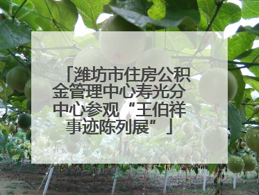 潍坊市住房公积金管理中心寿光分中心参观“王伯祥事迹陈列展”