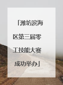 潍坊滨海区第三届零工技能大赛成功举办