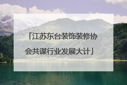 江苏东台装饰装修协会共谋行业发展大计