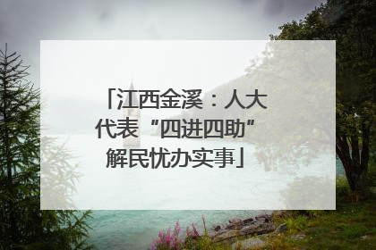 江西金溪：人大代表“四进四助”解民忧办实事