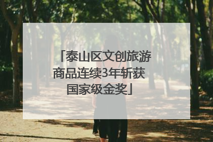 泰山区文创旅游商品连续3年斩获国家级金奖