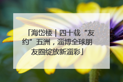 海岱楼｜四十载“友约”五洲，淄博全球朋友圈绽放新淄彩