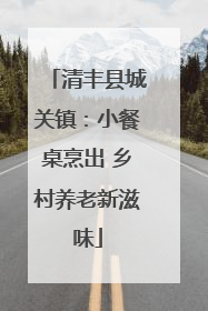 清丰县城关镇：小餐桌烹出 乡村养老新滋味