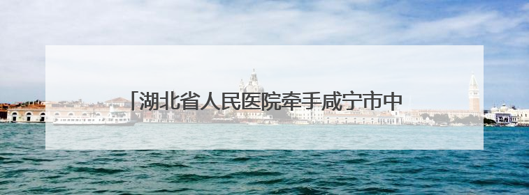 湖北省人民医院牵手咸宁市中心医院，9大专家工作室+9个专科联盟筑牢区域医疗网