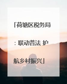荷塘区税务局：联动普法 护航乡村振兴