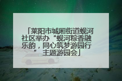 莱阳市城厢街道蚬河社区举办“蚬河粽香融乐韵，同心筑梦游园行” 主题游园会