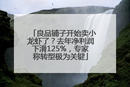 良品铺子开始卖小龙虾了？去年净利润下滑125%，专家称转型极为关键