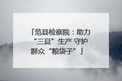 范县检察院：助力“三夏”生产 守护群众“粮袋子”