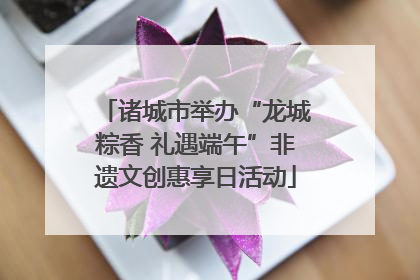 诸城市举办“龙城粽香 礼遇端午”非遗文创惠享日活动