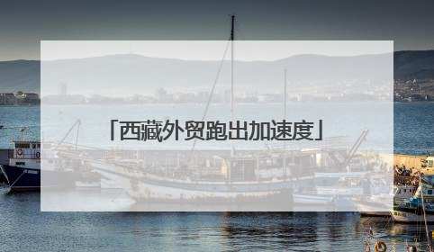 西藏外贸跑出加速度