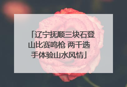 辽宁抚顺三块石登山比赛鸣枪 两千选手体验山水风情