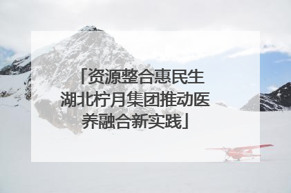 资源整合惠民生 湖北柠月集团推动医养融合新实践