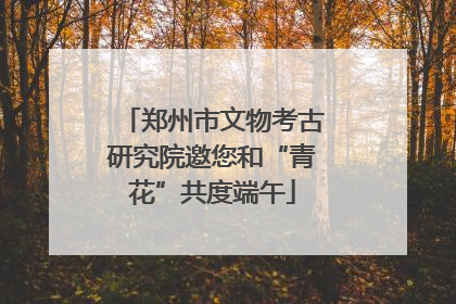 郑州市文物考古研究院邀您和“青花”共度端午