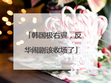 韩国极右翼，反华闹剧该收场了