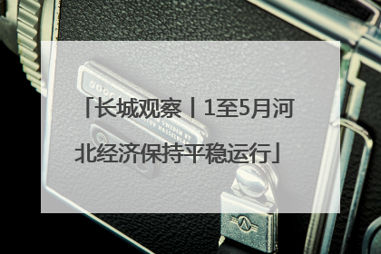 长城观察丨1至5月河北经济保持平稳运行