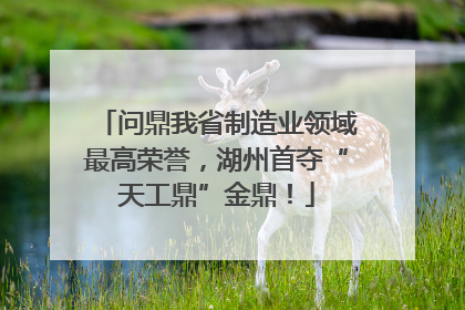 问鼎我省制造业领域最高荣誉，湖州首夺“天工鼎”金鼎！
