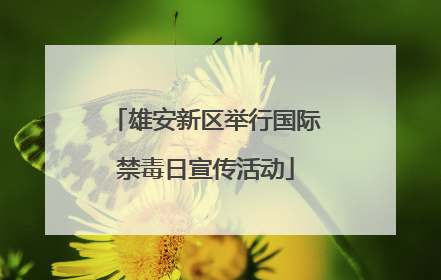 雄安新区举行国际禁毒日宣传活动