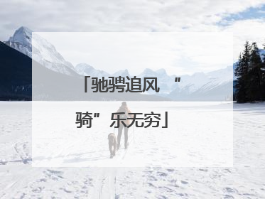 驰骋追风 “骑”乐无穷