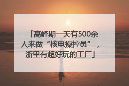 高峰期一天有500余人来做“核电操控员”，浙里有超好玩的工厂