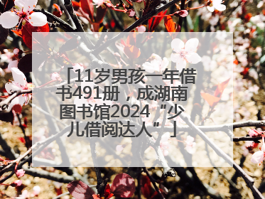 11岁男孩一年借书491册，成湖南图书馆2024“少儿借阅达人”