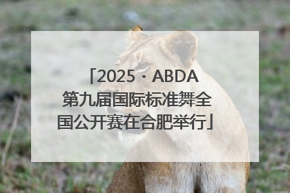 2025・ABDA 第九届国际标准舞全国公开赛在合肥举行