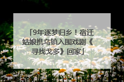 9年逐梦归乡！宿迁姑娘携乌镇入围戏剧《寻找戈多》回家